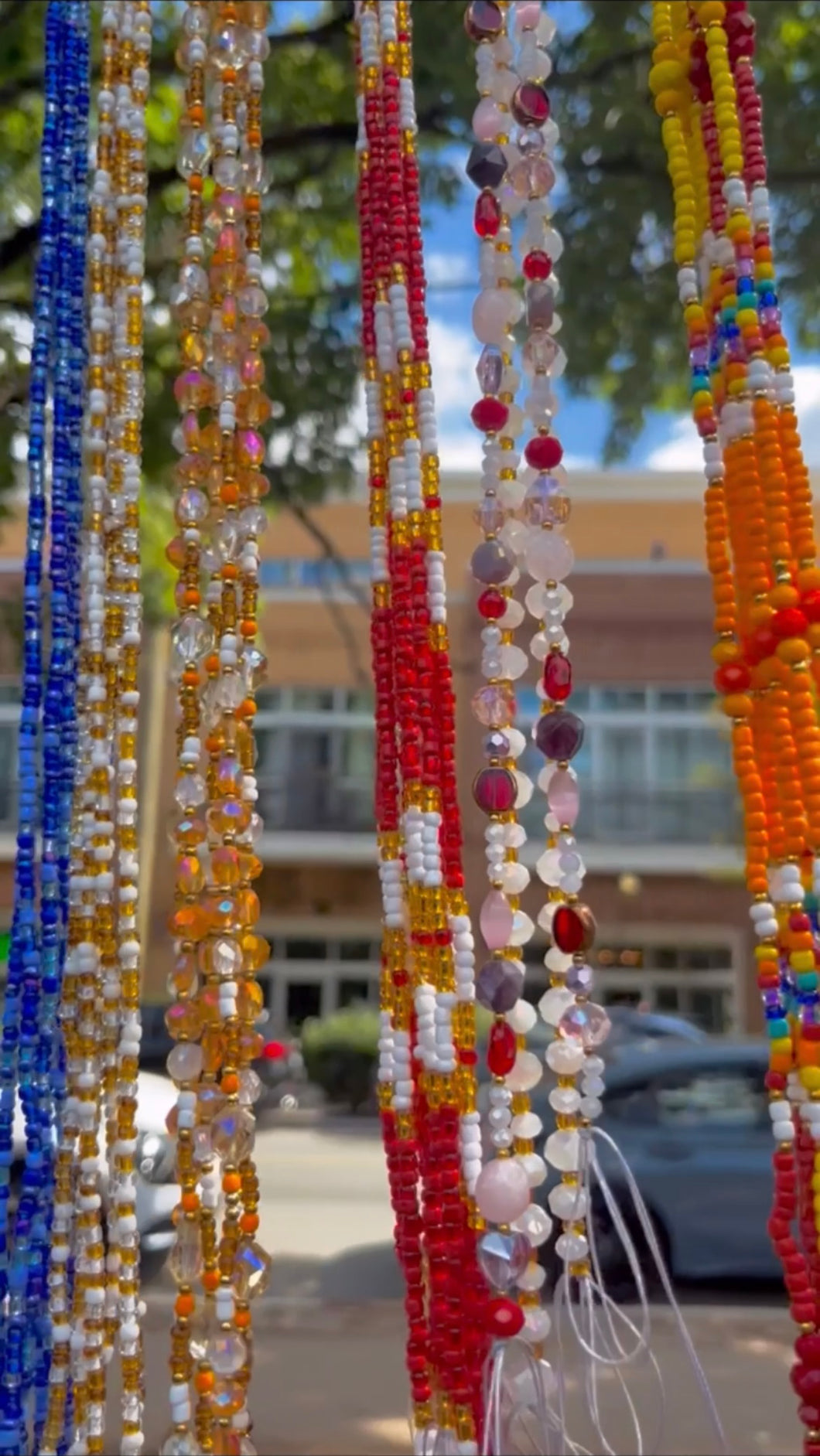 3 for $55 Waist Beads(includes crystals and glass beads)