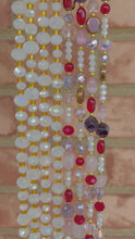 Load and play video in Gallery viewer, Moonlight Gleam +Ruby Passion Waist Beads Set
